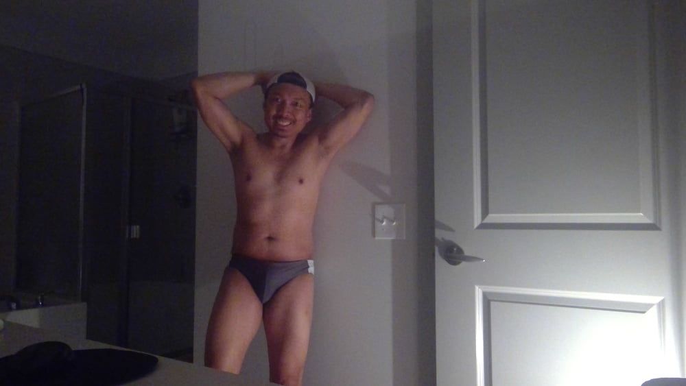 Posin&#039; in Grey Speedos!