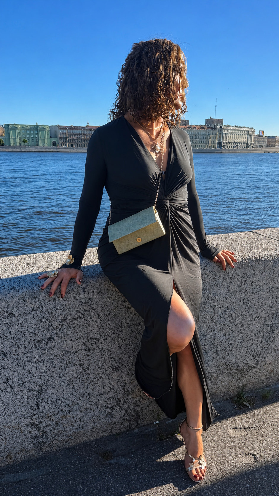 A public outing. I love wearing a dress and heels