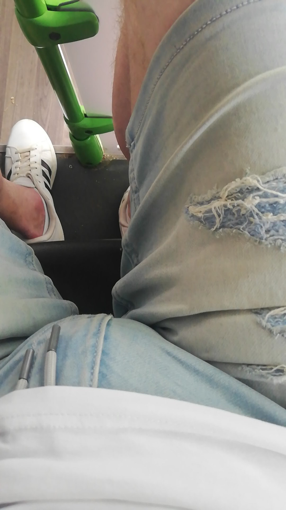 Showing off my horny bulging jeans #11