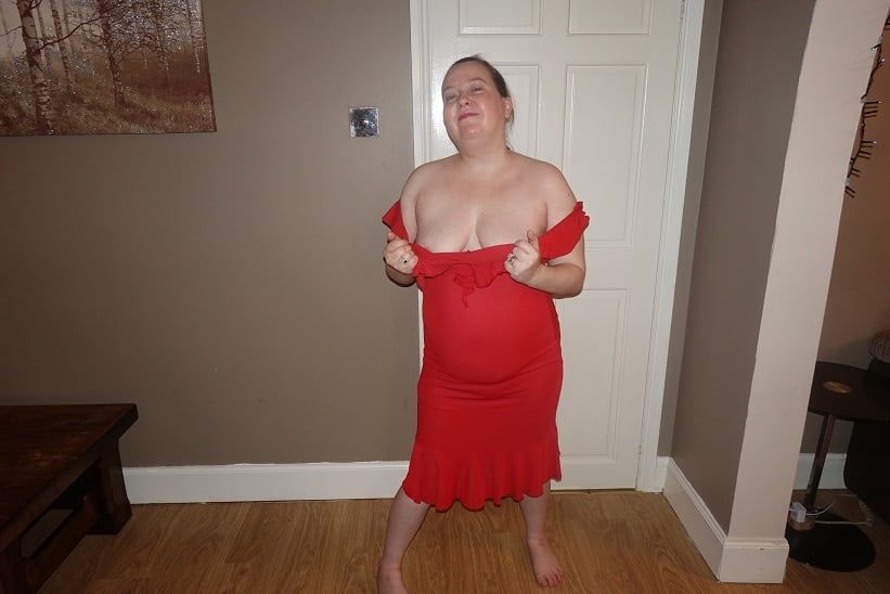 Haley Date night red dress #10