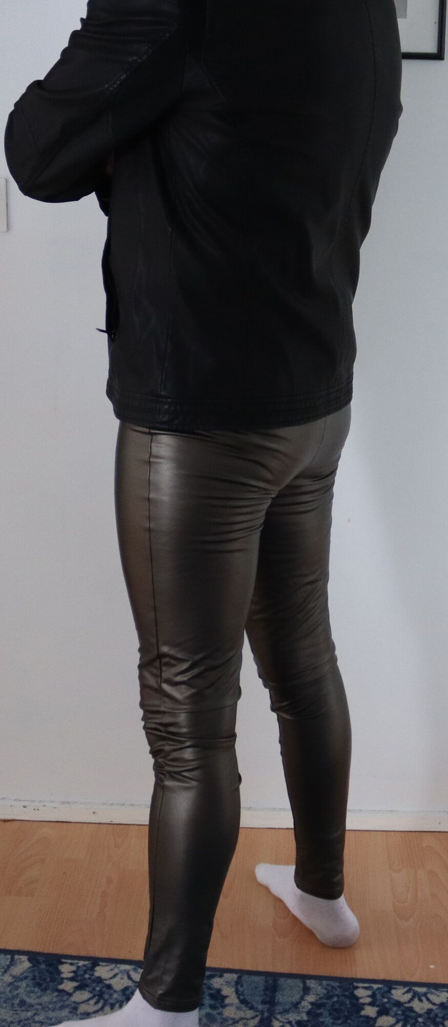 Leather pants and jacket
