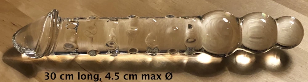 Glass dildo
