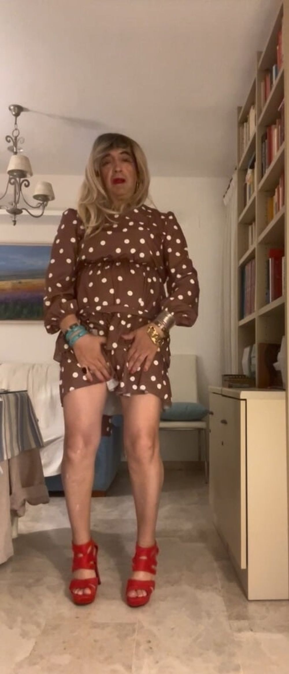 Daniela Monroe Spanish TV, polka dot dress video photos,anal #3