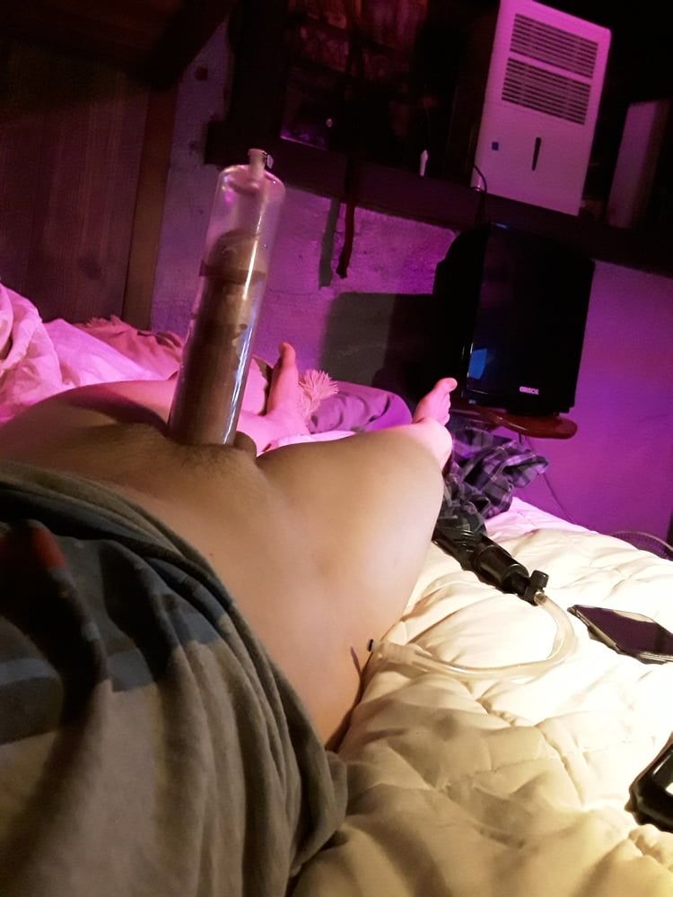 Big Cock pumping and stretching  #44