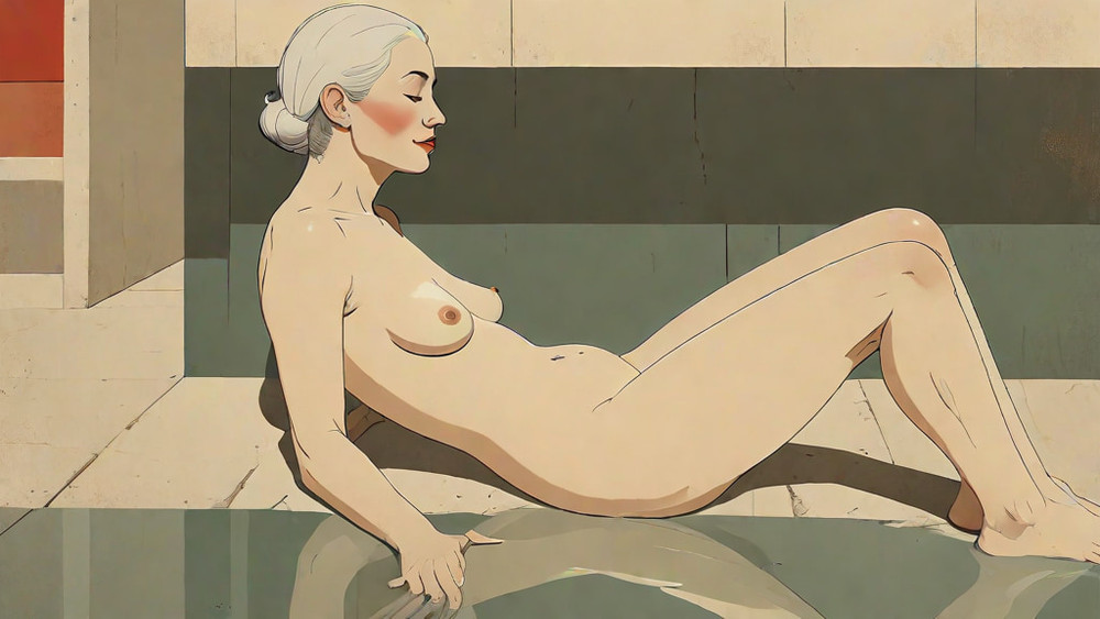 by the pool #5