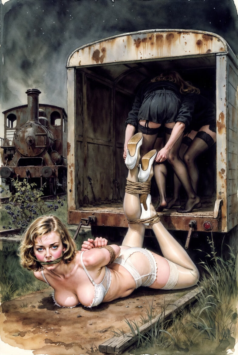 Pixwhores Experimental Enhanced: Stockings in the Railyard 1 #57