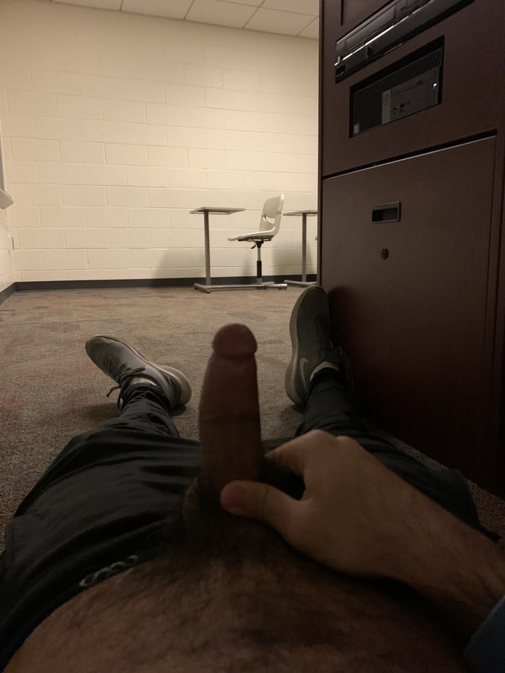 Flashing my tiny indian cock at school #12