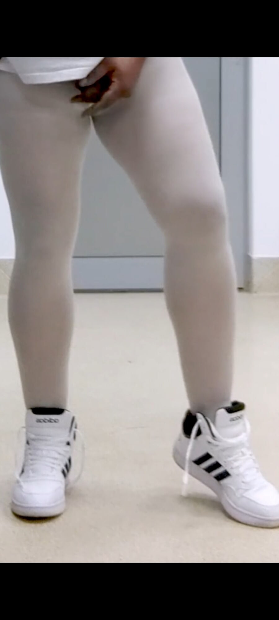 Legs in white pantyhose #33