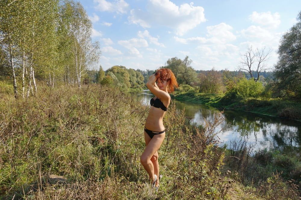 Flame Redhair on River-Beach #30