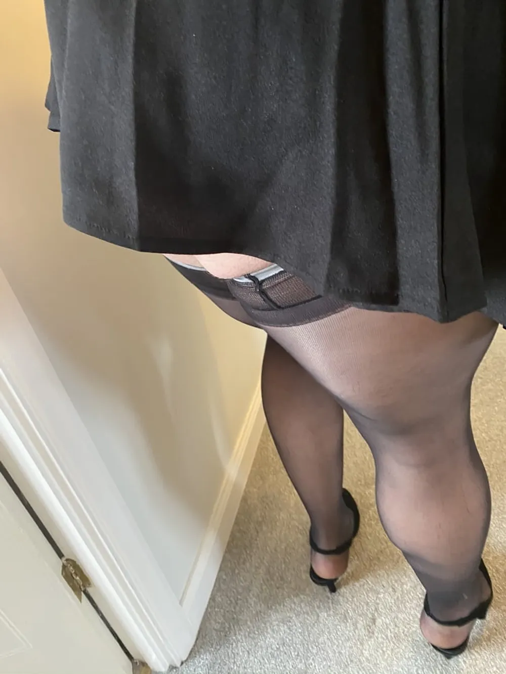 Sissy crossdresser in Black stockings #24