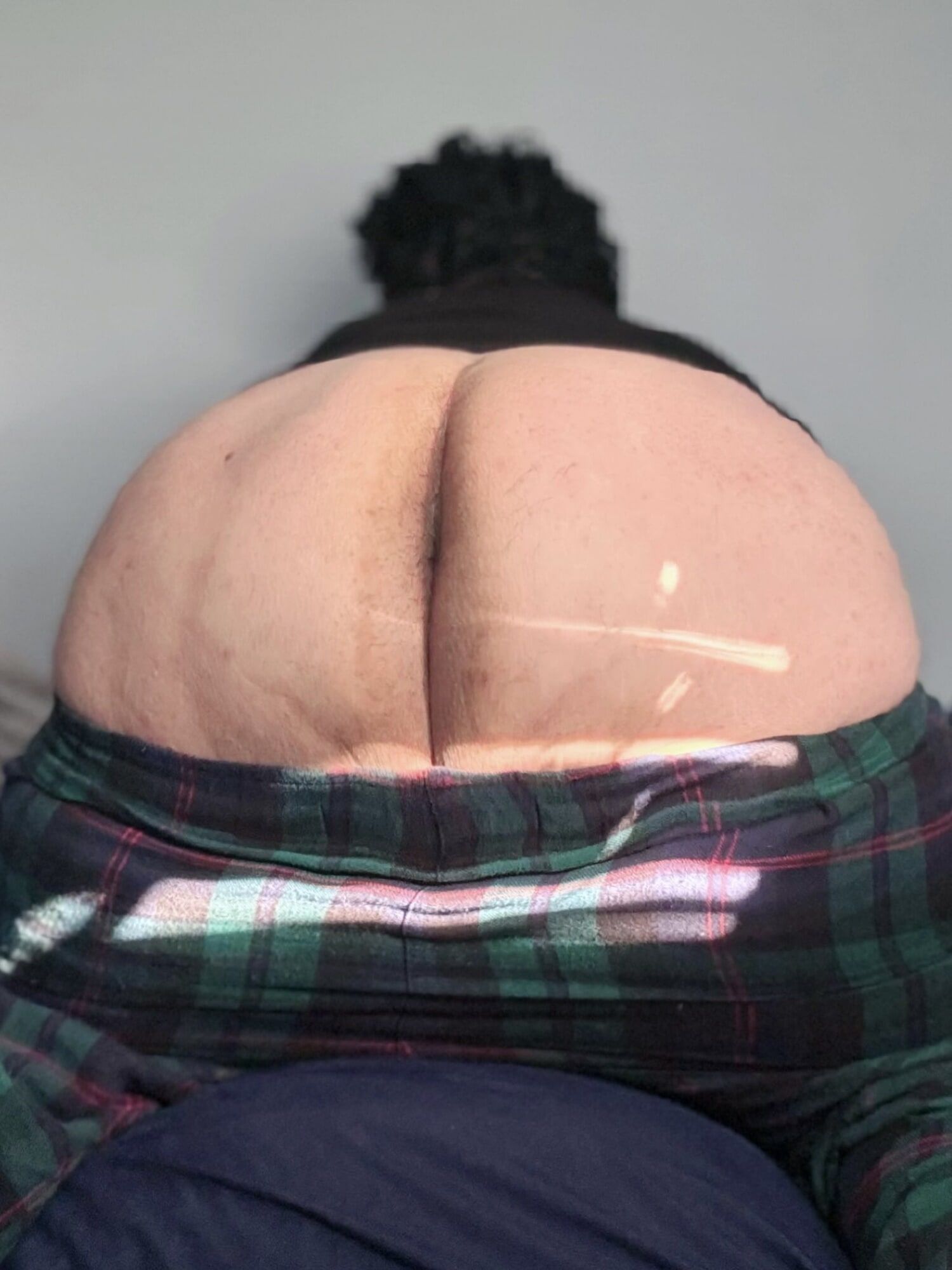 Tiny dick chub showing ass #3