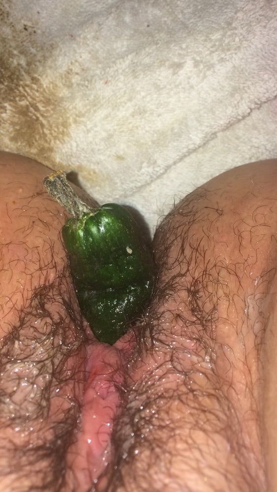 Fucking my pussy with cucumber mm #2