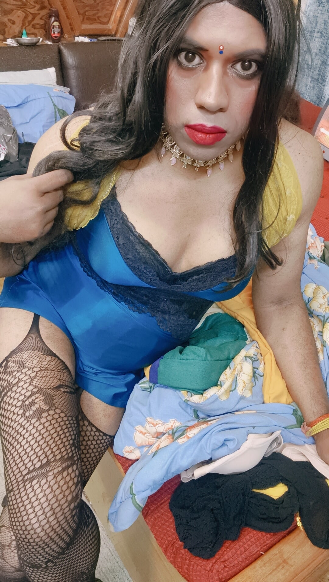 Verronika69 Sexy Desi Queen in Fishnets #37