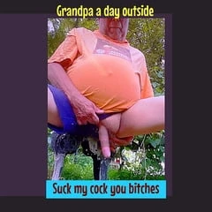 Grandpa in the garden 