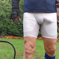 Coach in sweats