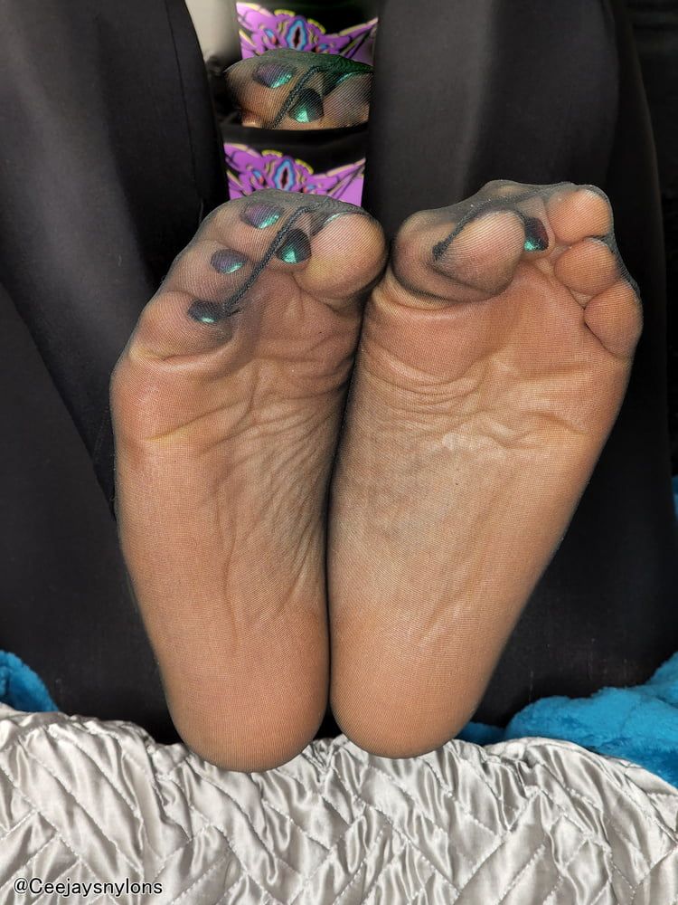 Big Sexy Feet in Black Nylons 1 #29