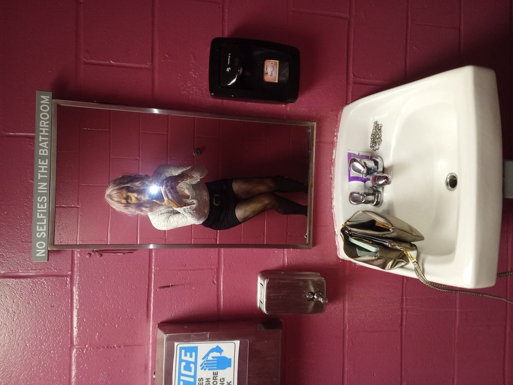 Selfies in the ladies room of my favorite local adult theate #2