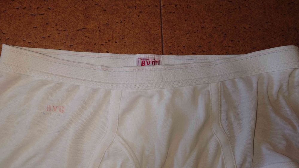 Worn out white BVD briefs #11