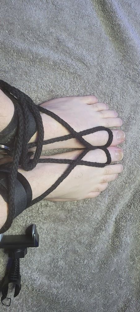 Oiled Foot Bondage  #9