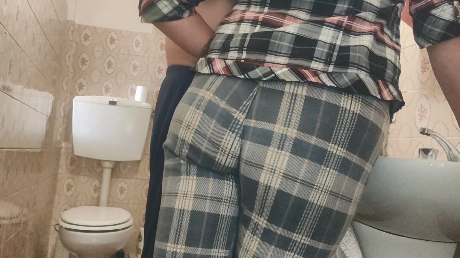 Slut milf cheating in bathroom #16