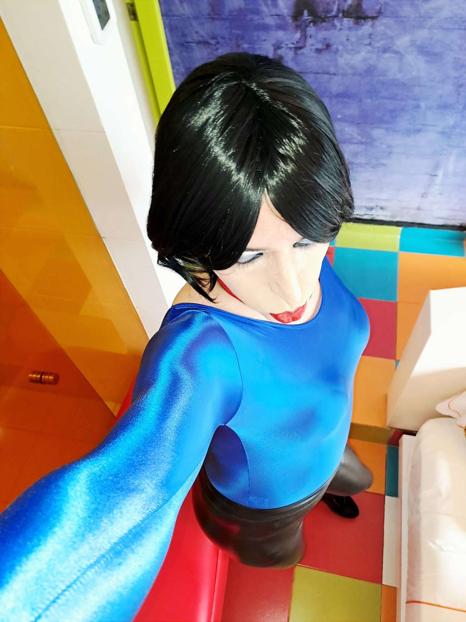 Blue body and black leggins #15