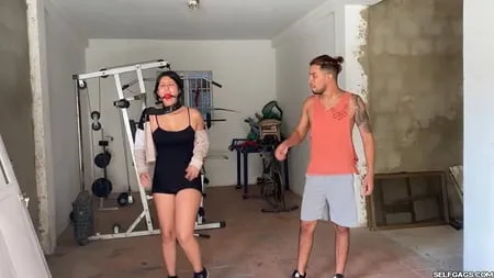 bitchy personal trainer turned bdsm slave selfgags         