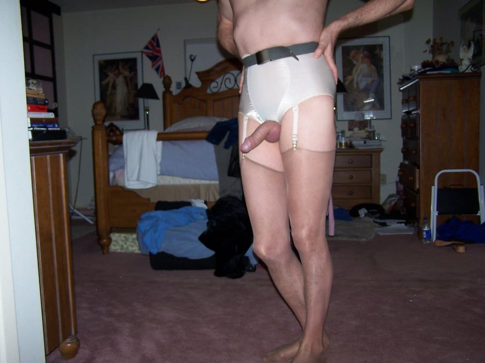 20060315 Bedroom pink backless girdle #2