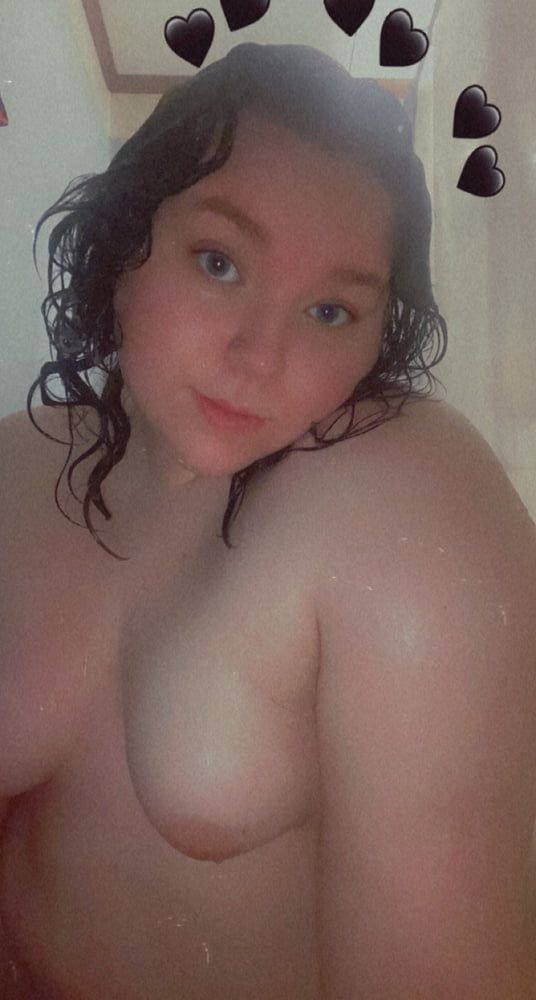 Sexy 18 year old teen BBW Lilac takes hot wet shower photos #31