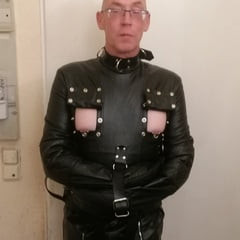 Leather Strauthjacket