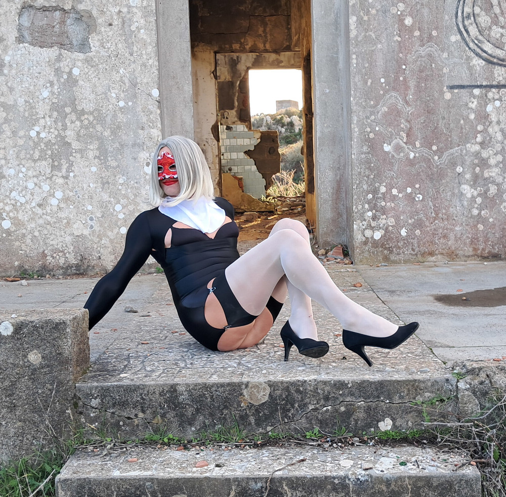 Kinky Perverted Nun in Nylon Stockings and High Heels #17