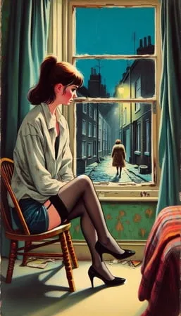 despair loneliness in stockings         