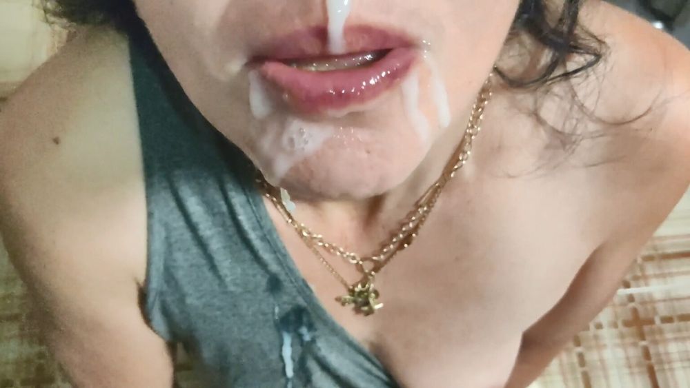 Maid Blowjob Cum in Mouth #16