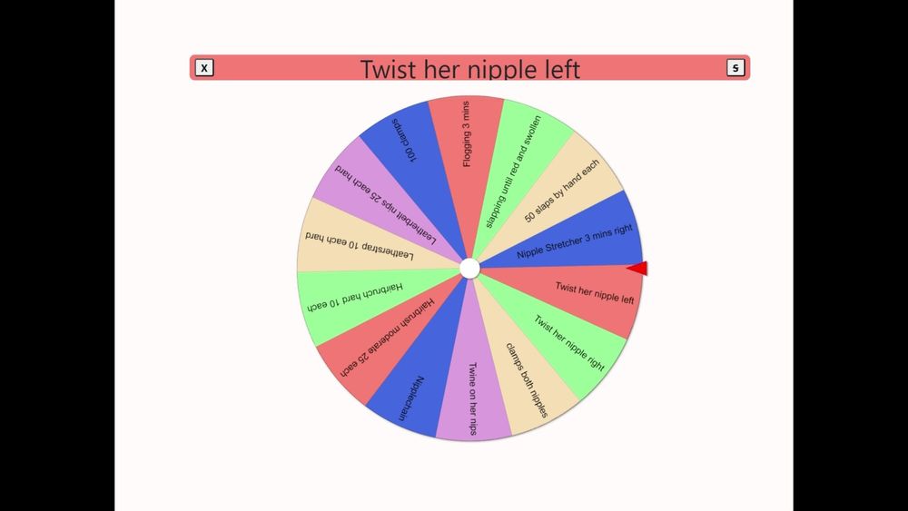 The tit torture wheel - game #18