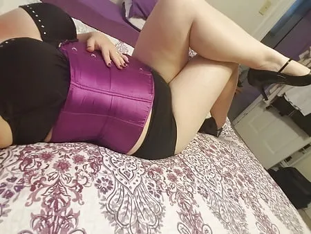 corsets and other fun of a busty little housewife        