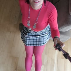 Red pantyhose