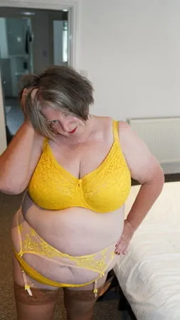 chris  g yellow lingerie         