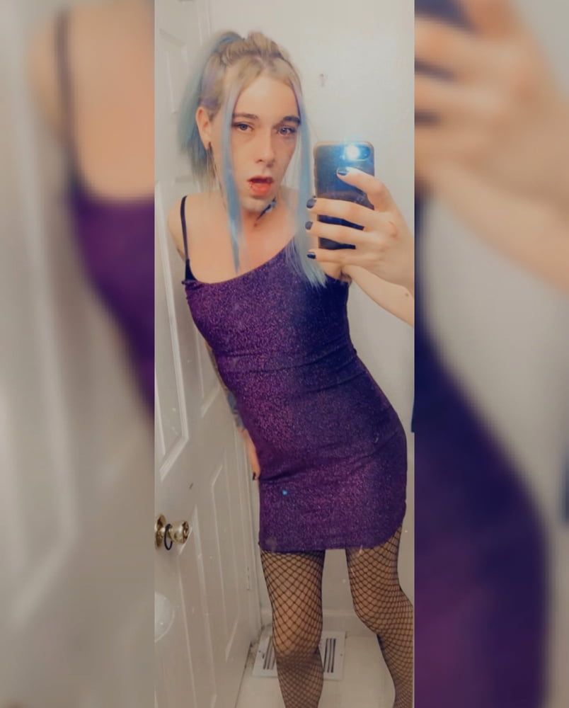 Hot Purple Minidress Slut #46