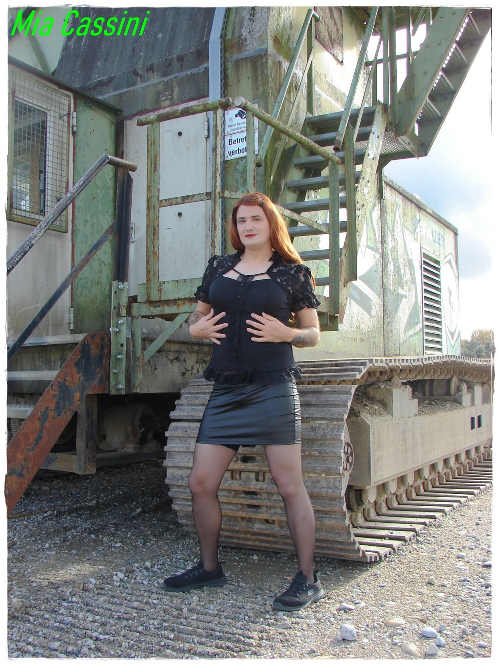 Posing with Excavator  #2