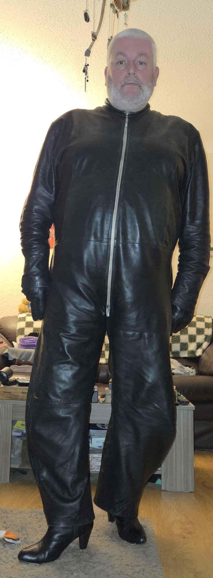 Lovely leather overalls #23