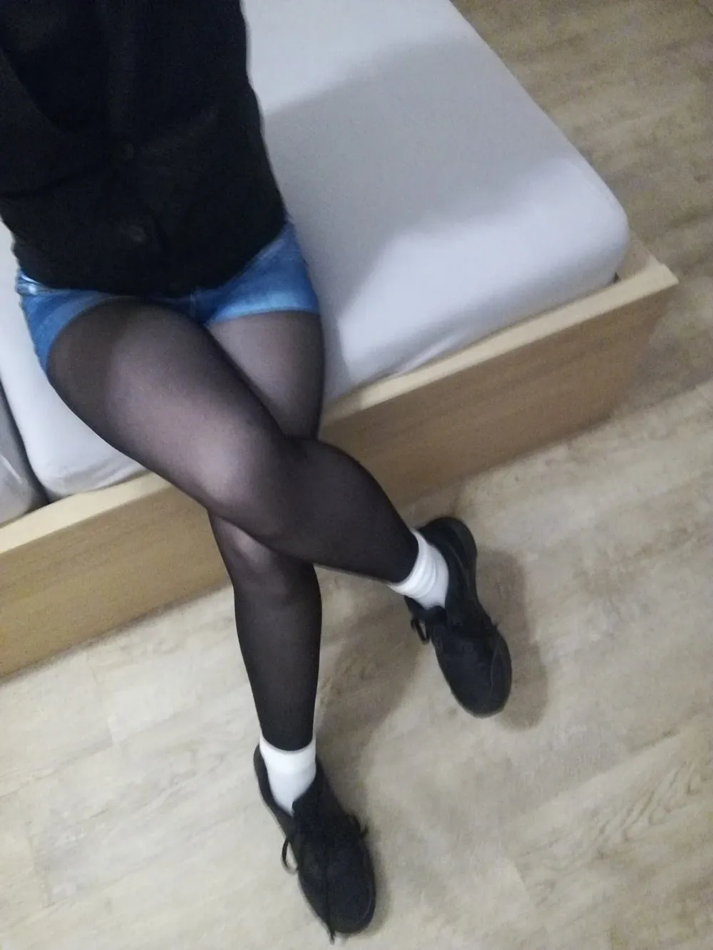 Pantyhose, white socks and hot pants #3