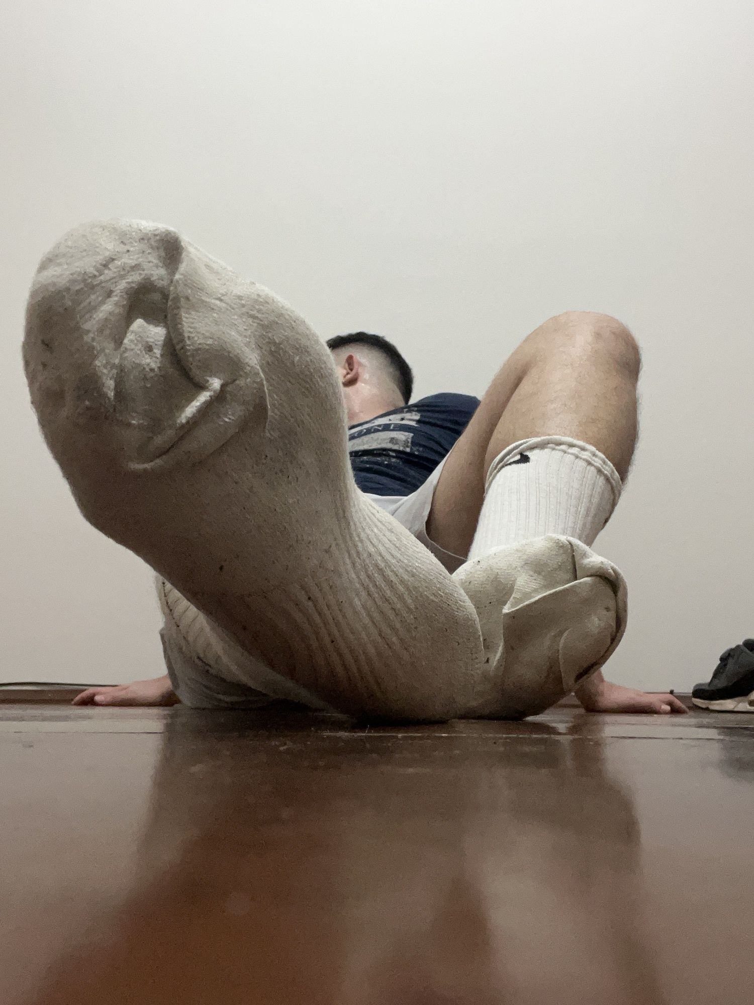 Chubby boy feet with socks dirty  #6