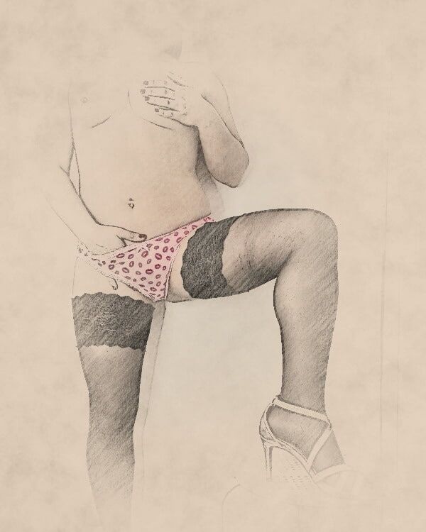 Her body in drawing #8