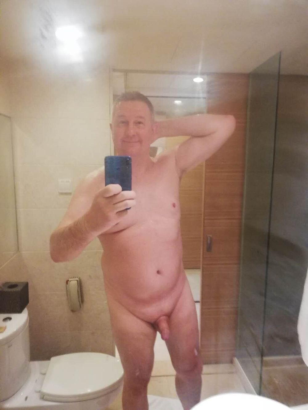 Cool daddy naked in the mirror #5