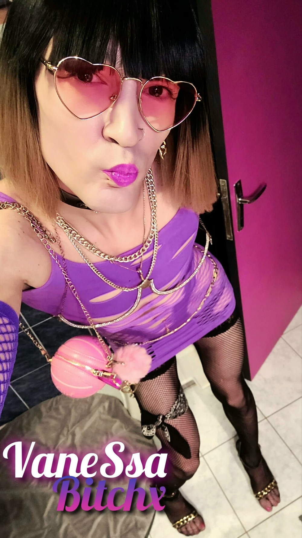 VioletBiTCH💜 Robe Resille Violette Full CAM4 VaneSsaBarBie #25