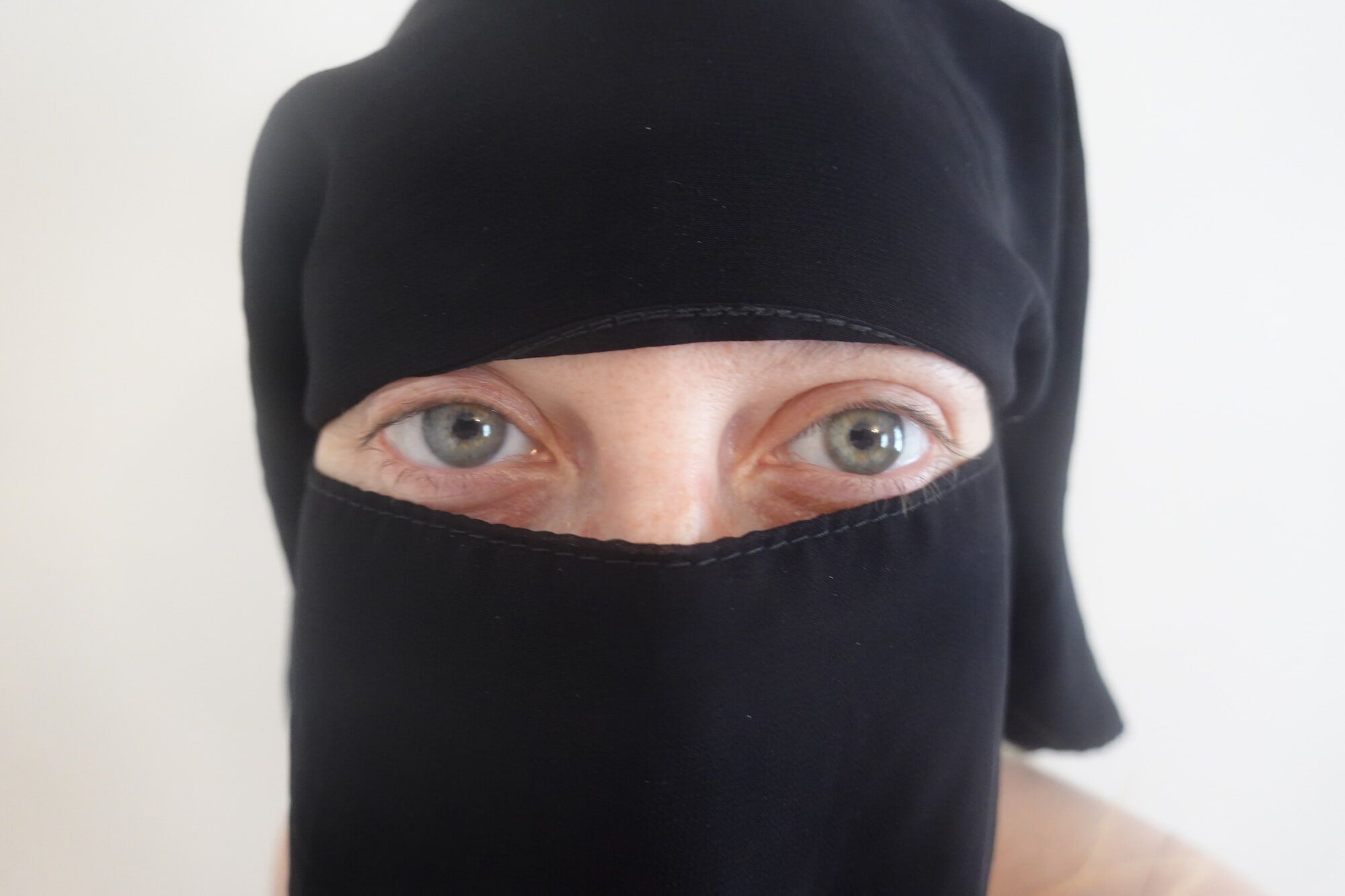 Wearing Shorts and pantyhose in Niqab  #10