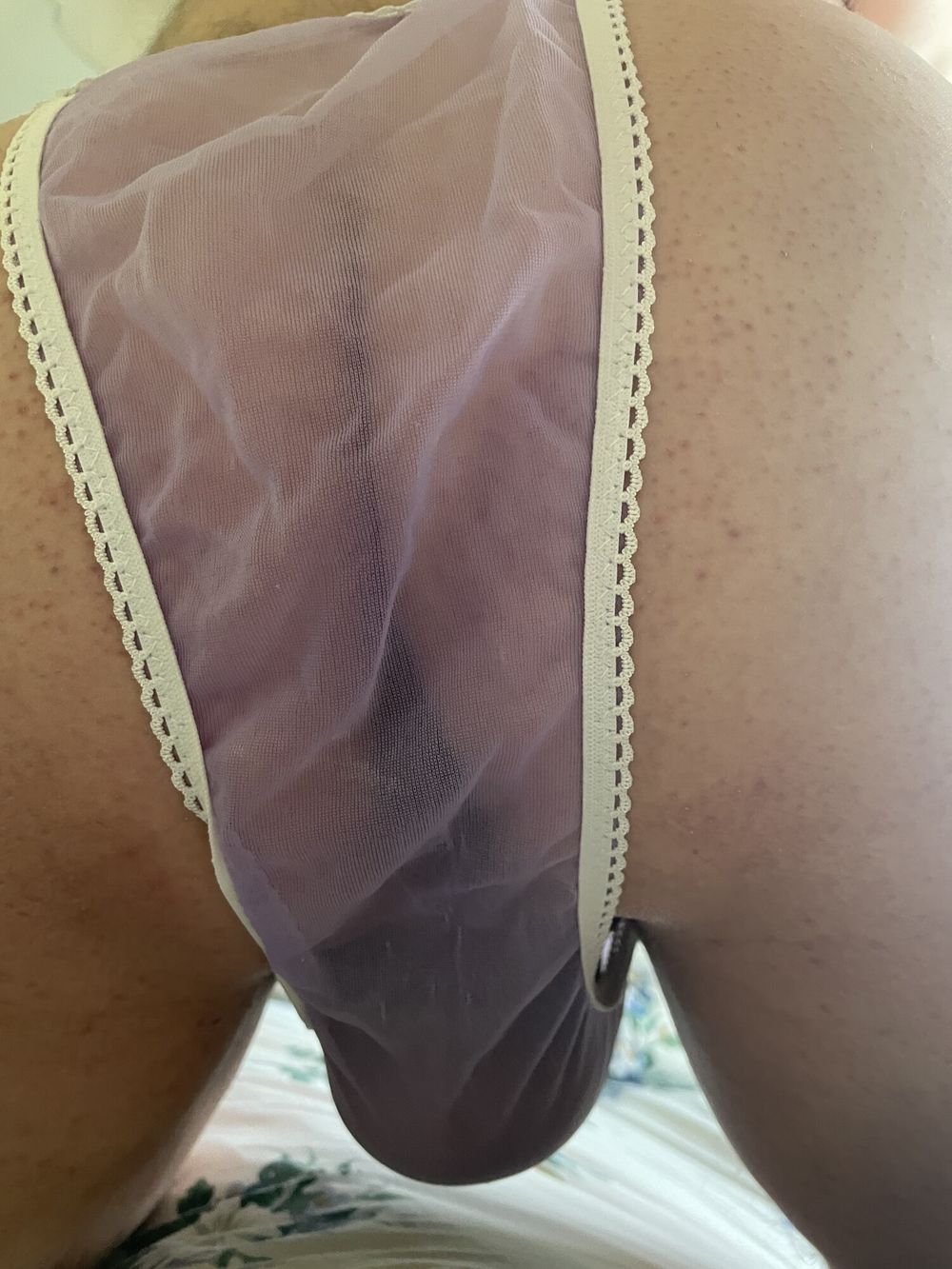 .Sheer panties cock and arse #28