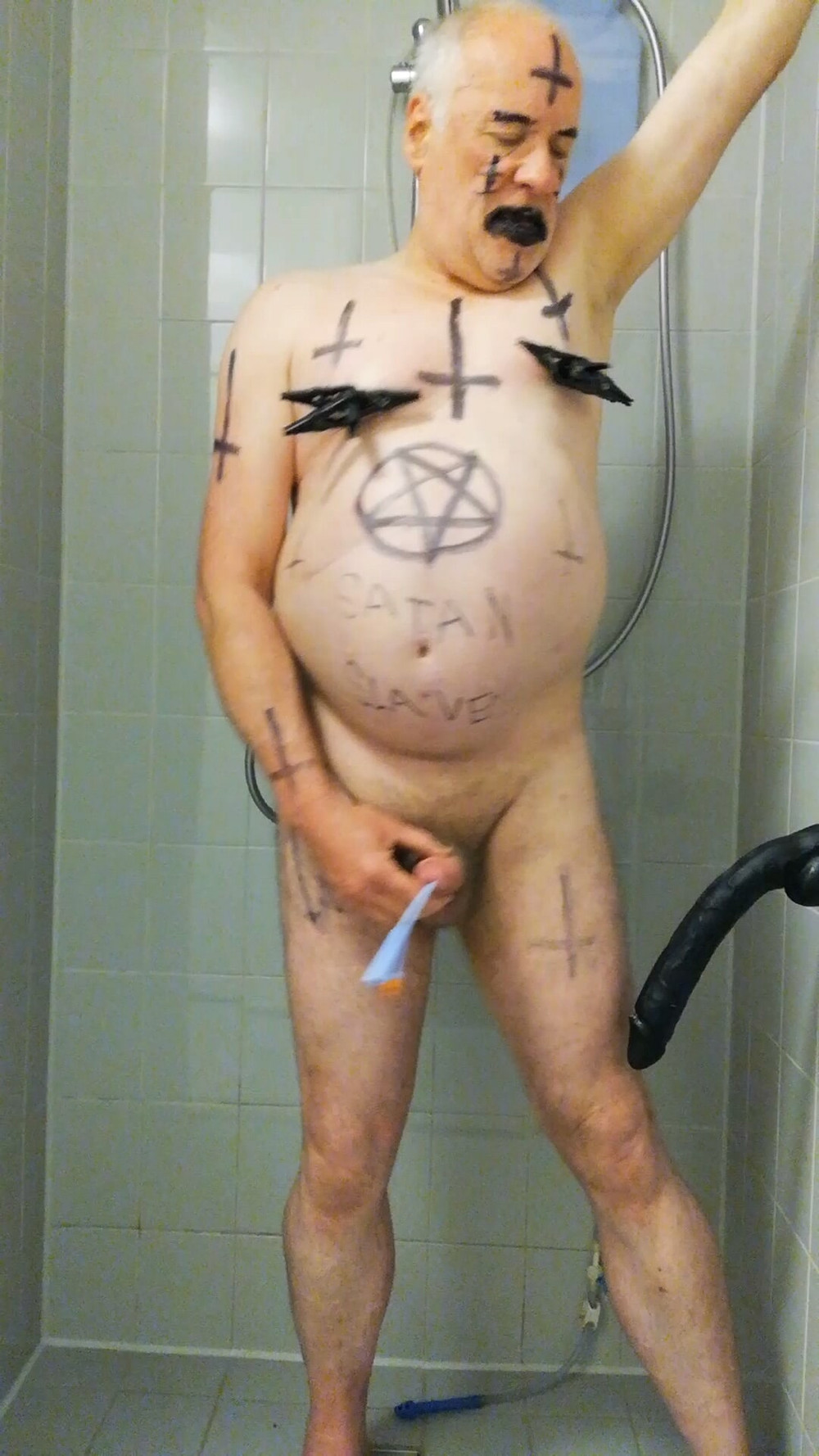 Satan Slave Takes A Delicious Urine Enema part 3 #11