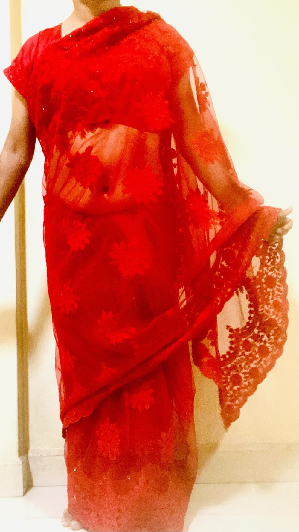 Red saree #25