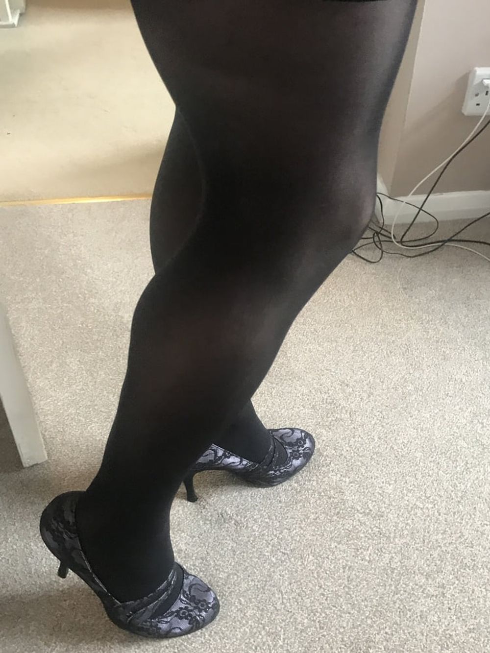 Black hold up stockings #25