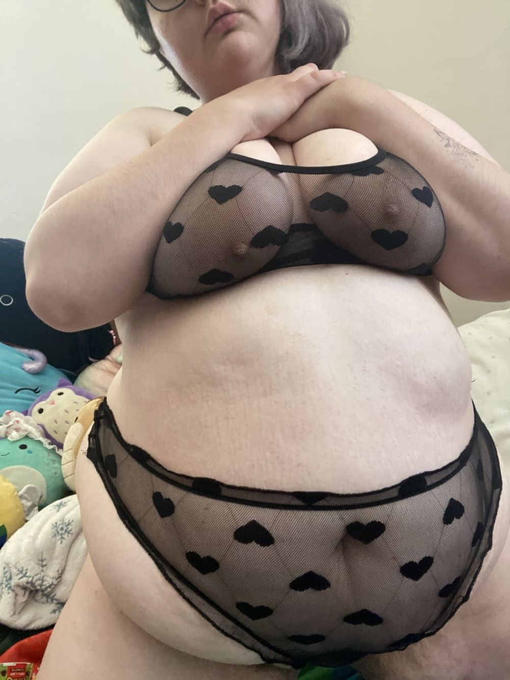 BBW BRAT WITH HEART LINGERIE STRIPS #23